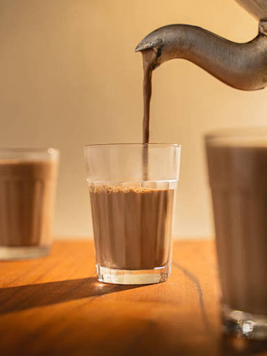 Cup of masala chai at Kesari Dhaba