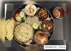 Kesari Special Thali served on a steel plate